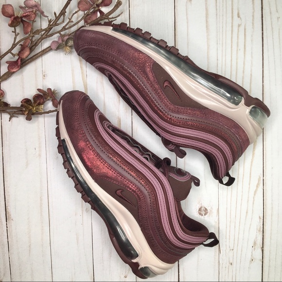 NEW Nike Air Max 97 Burgundy Sneakers 8.5 - Picture 3 of 6